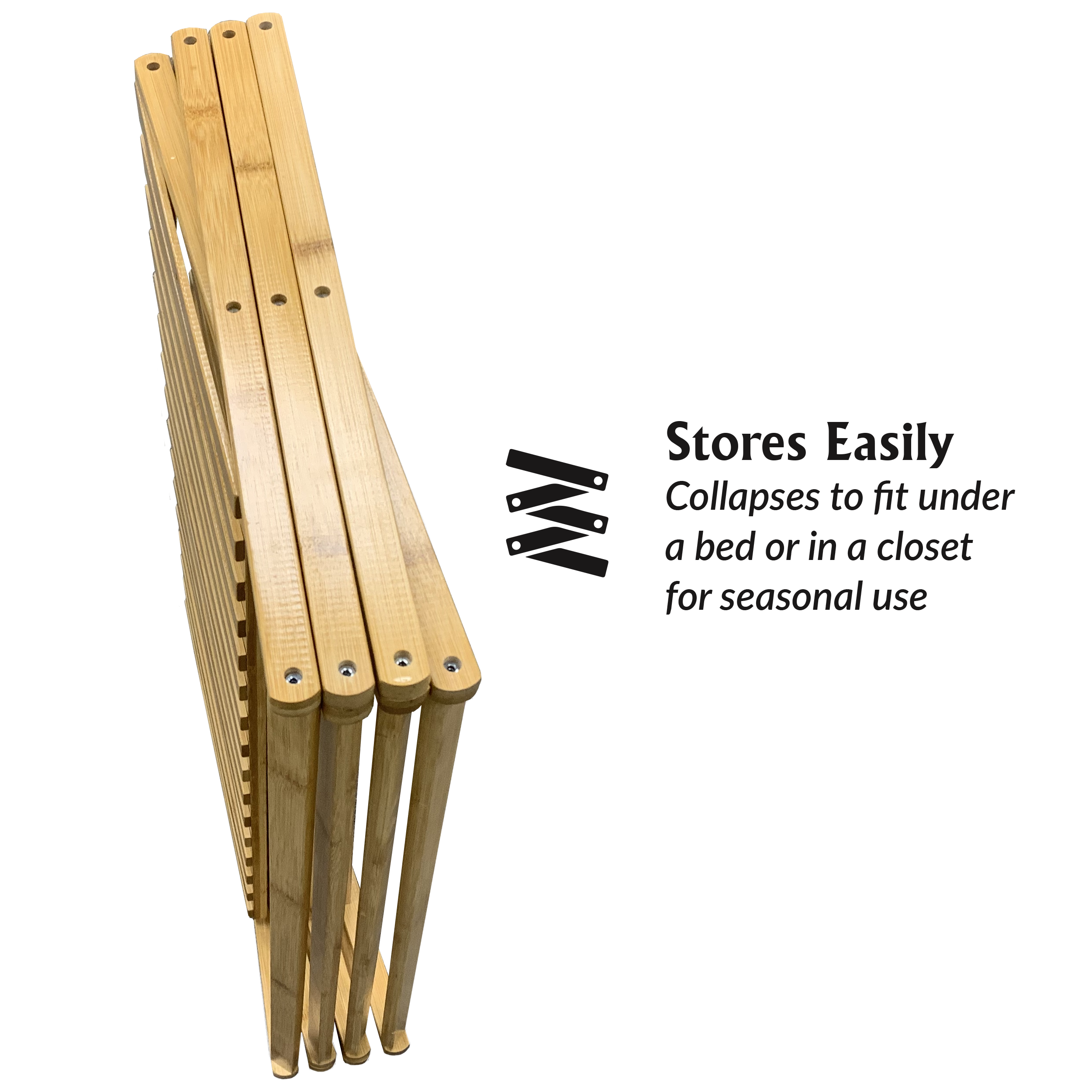 Plant stand folded up